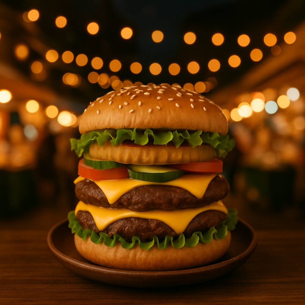 Hamburguesa Hawaiana Doble