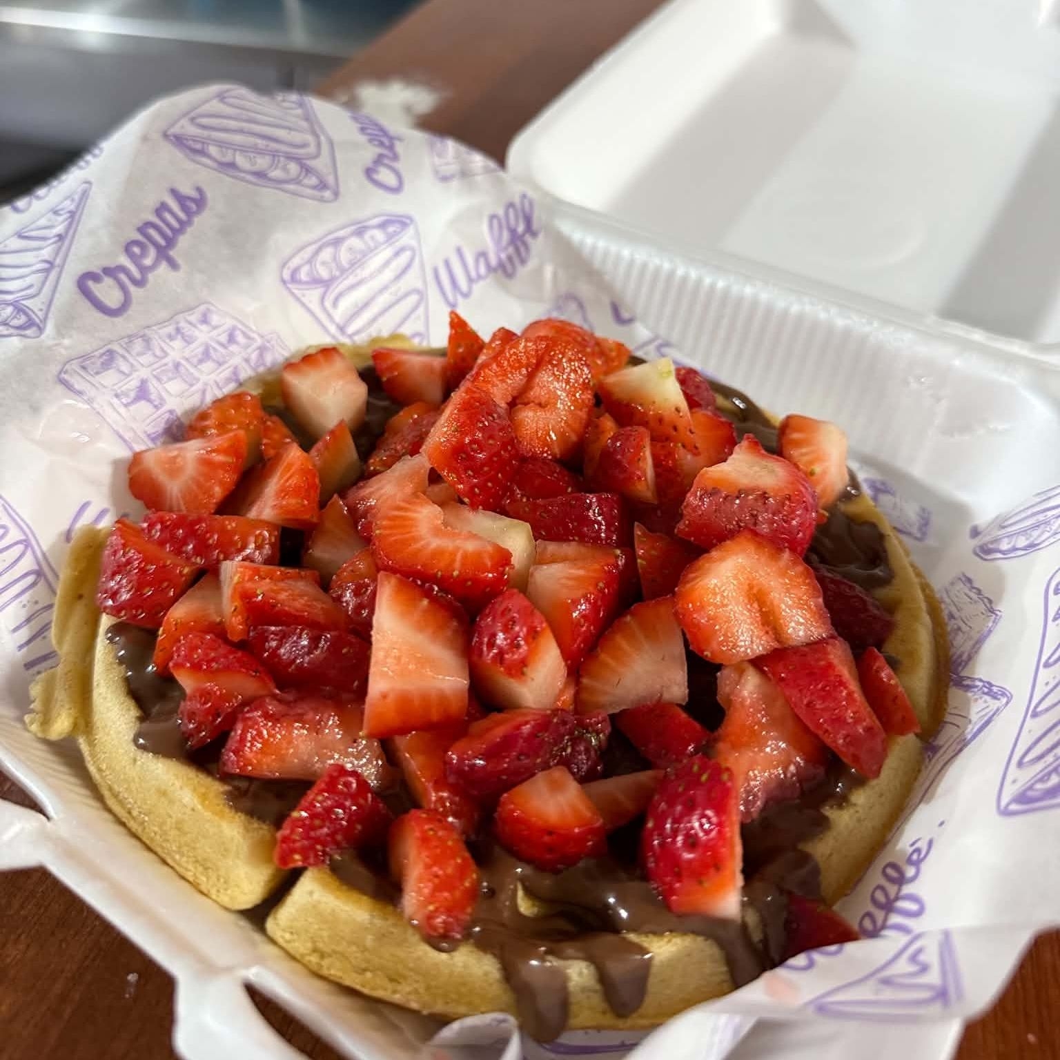 Waffle 18cm Personalizalo a tú gusto 2 ingrediente