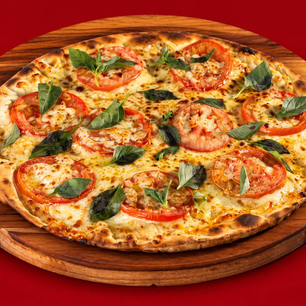 Pizza Média 30cm, o tamanho perfeito para compartilhar momentos deliciosos! Escolha até 2 sabores e combine o melhor dos dois mundos em uma única pizza. Feita com massa leve e crocante, coberta com ingredientes frescos e de qualidade, cada fatia é uma explosão de sabor. Ideal para quem busca variedade e uma refeição saborosa que vai deixar todos satisfeitos e querendo mais.