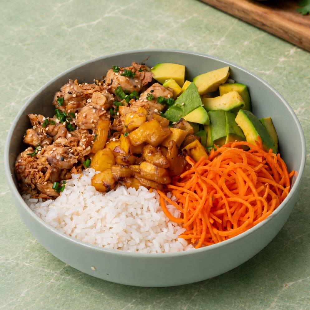 Menú Pollo Teriyaki Bowl