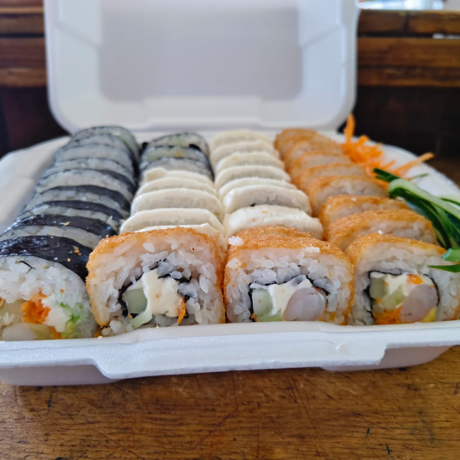 36 bocados de sushi 🍤🍣❤