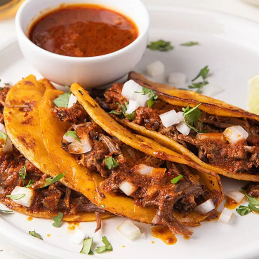 Tacos en Caldo de Birra ( 3 Tortillas )