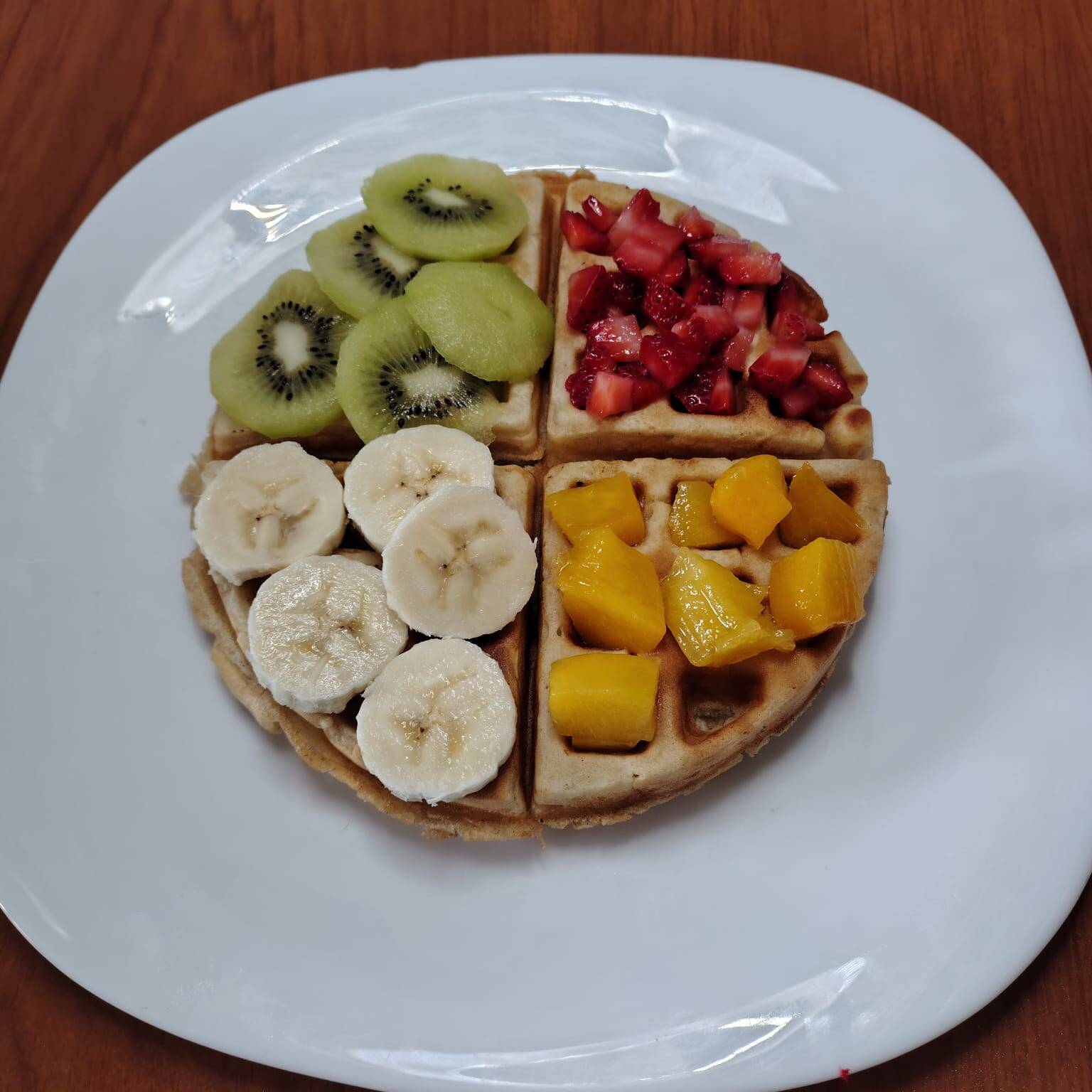 Waffle frutal