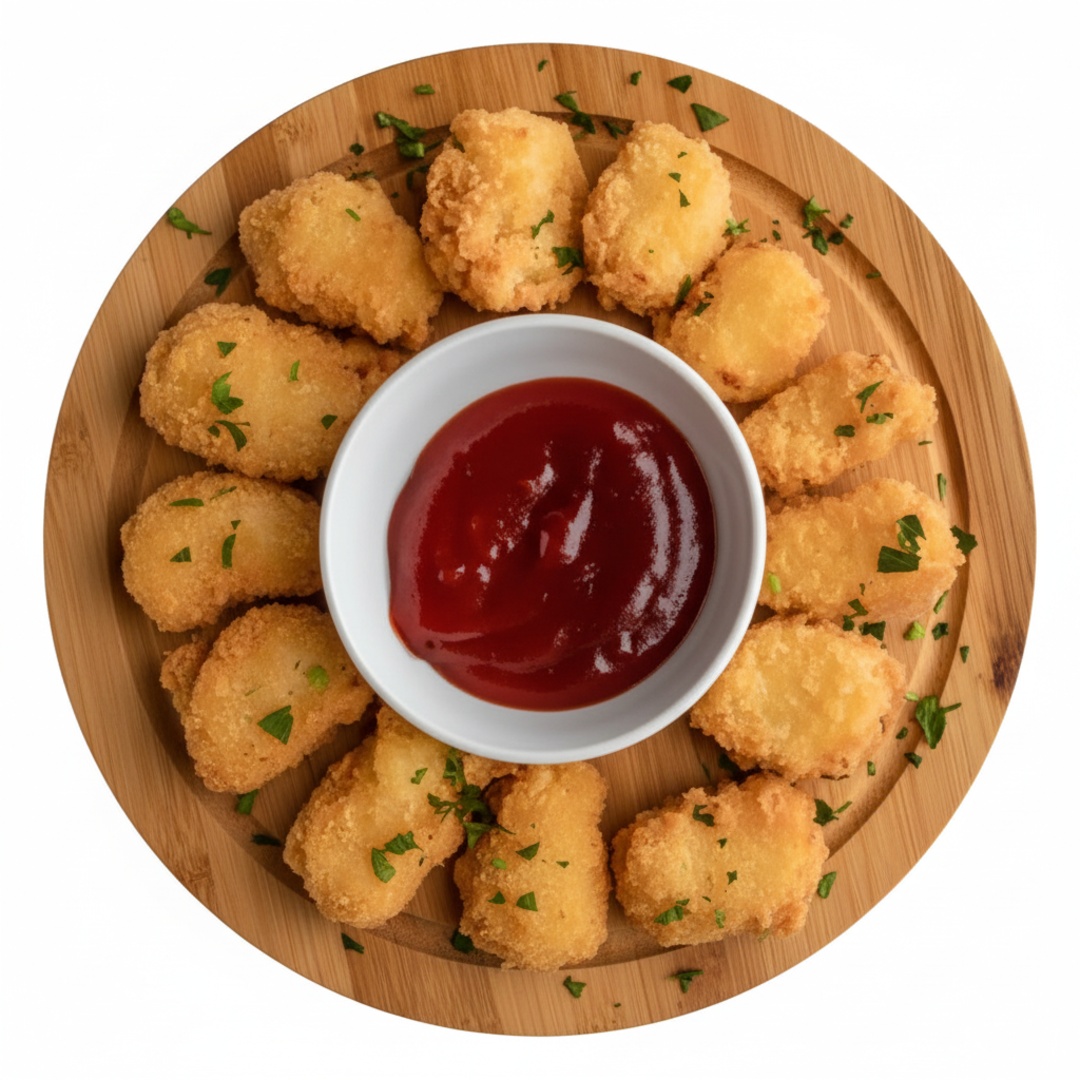 Queijo coalho empanado com molho barbecue de Goiabada. 300g.