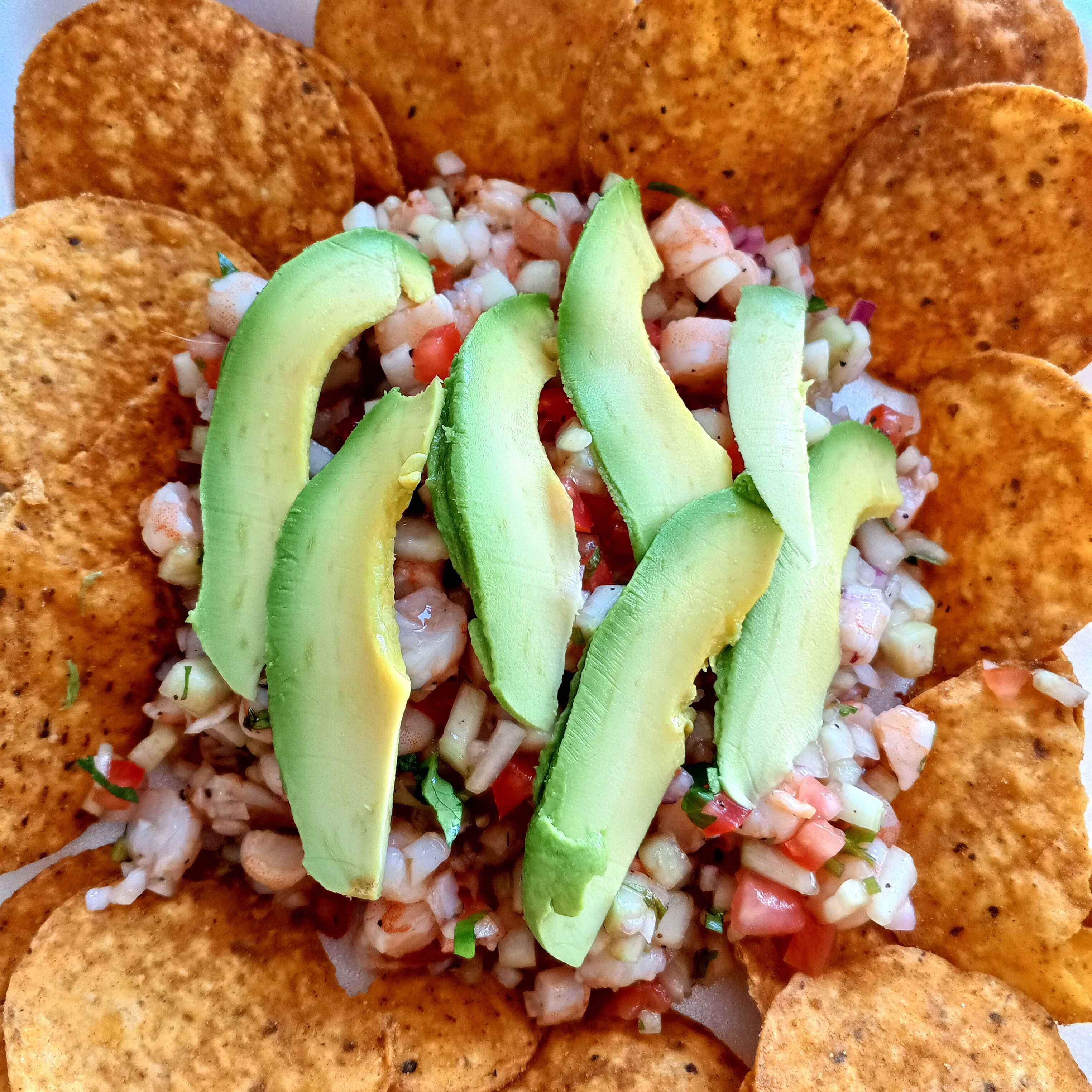 TOSTICEVICHE (TOSTITOS VERDES)