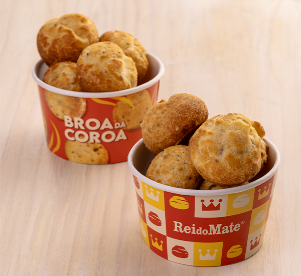 Deliciosa cestinha com 06 unidades de broa de milho.