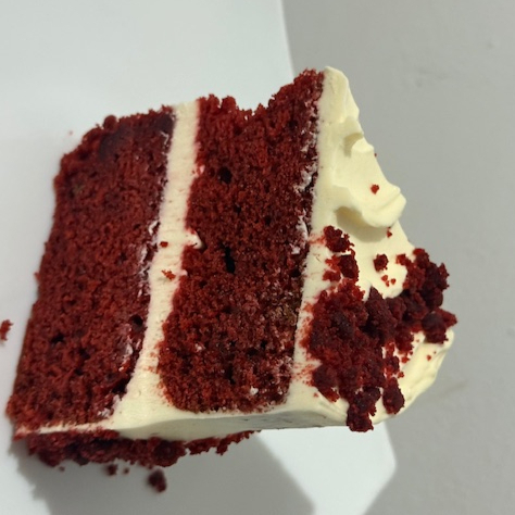 rebanada pastel redvelvet