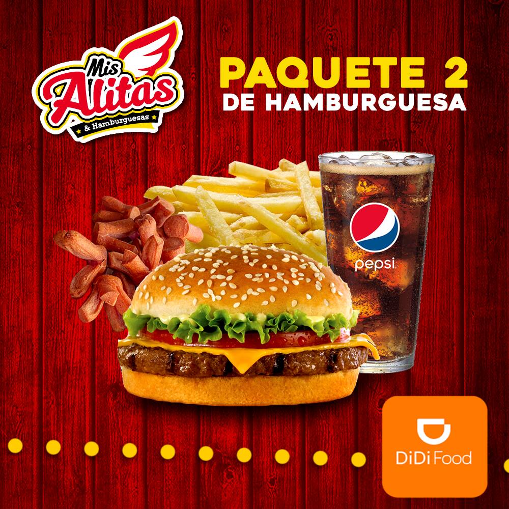 Paquete #2 de Hamburguesa