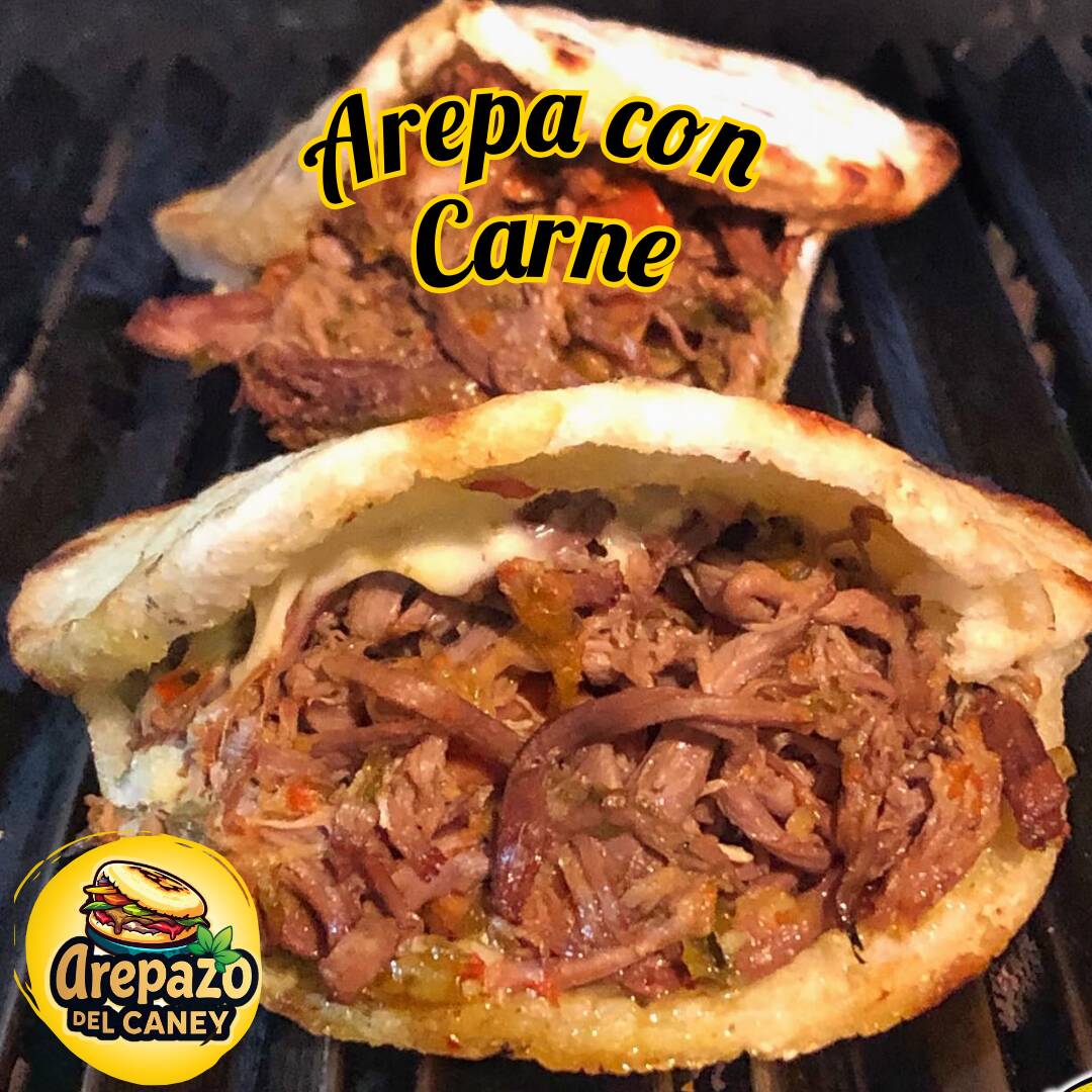 Arepa con Carne