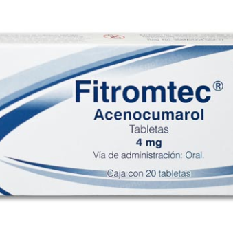 Fitromtec Acenocumarol 4 Mg Caja con 20 Tabletas T