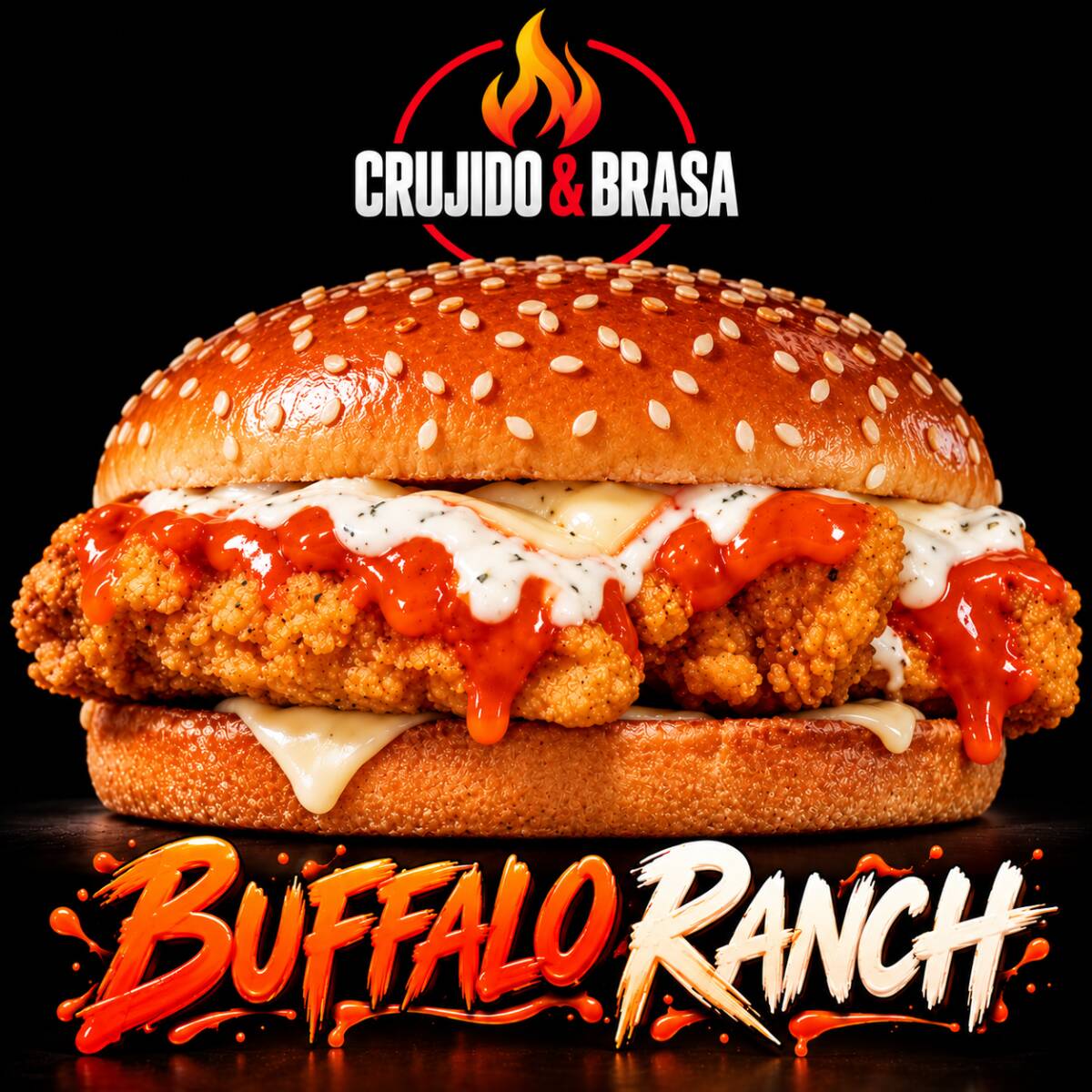 HAMBURGUESA BUFFALO RANCH