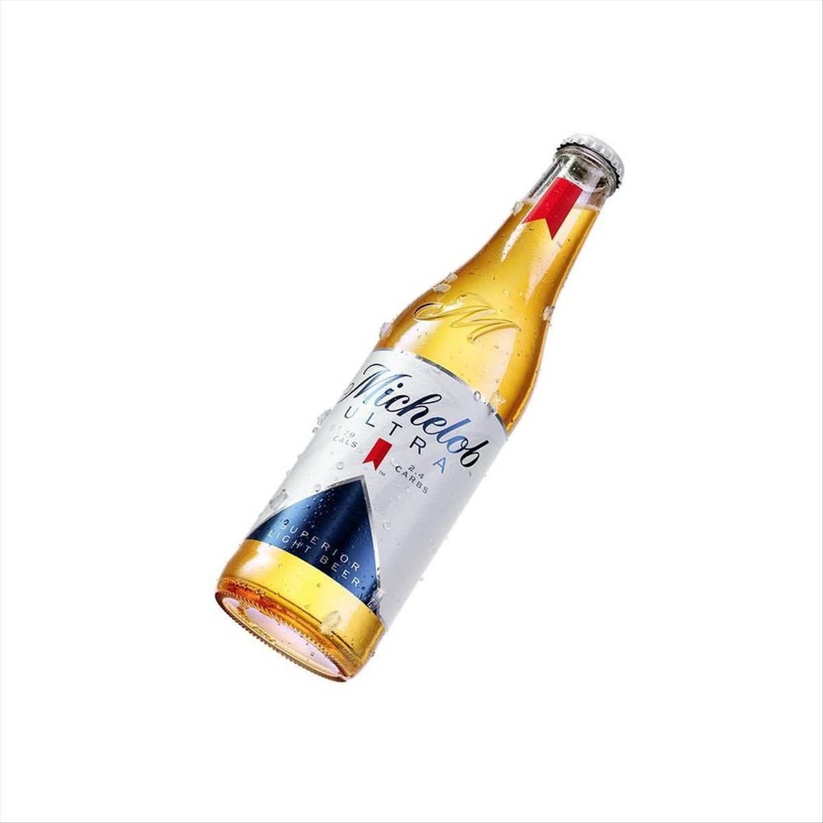 Cerveja Michelob Long Neck, gelada.