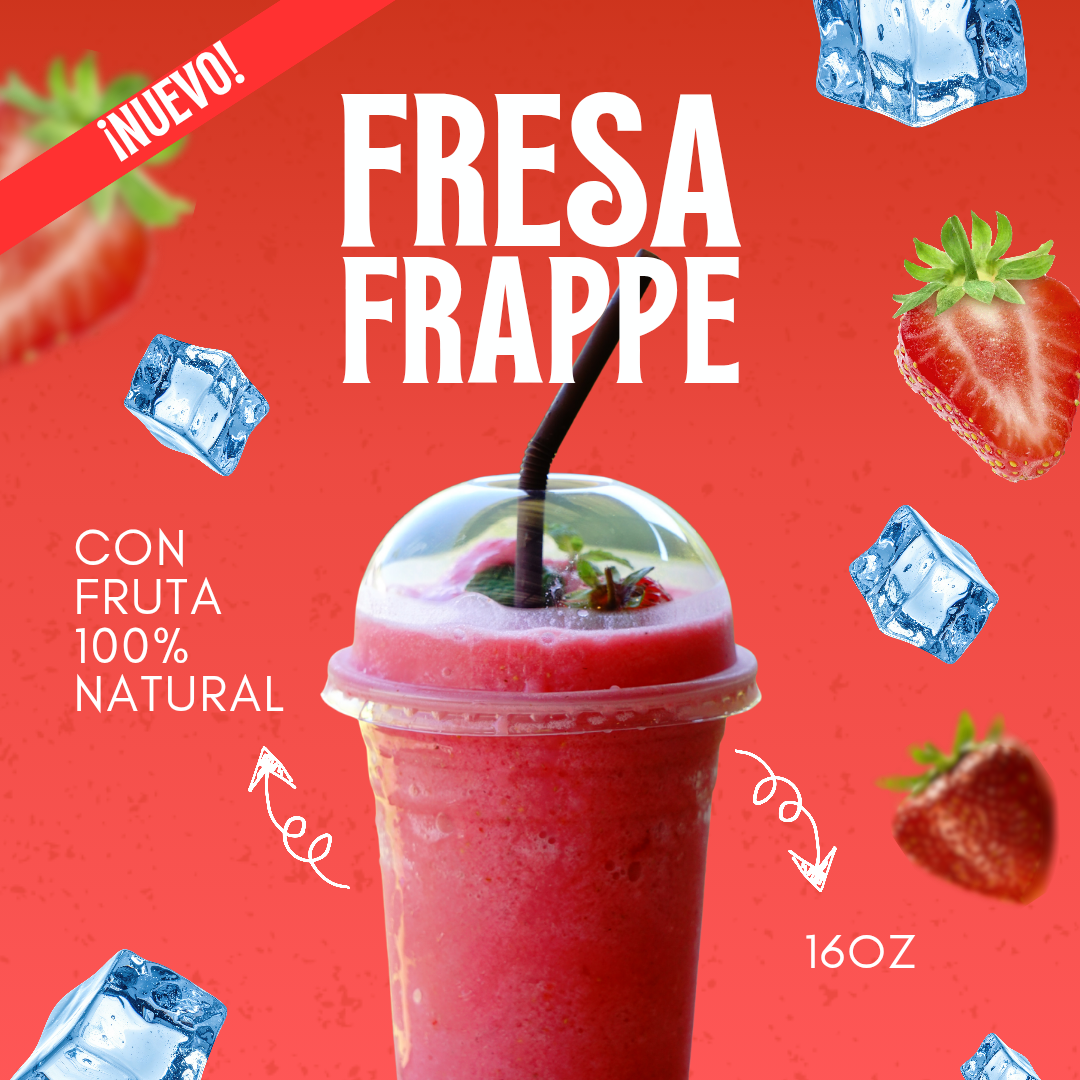 Fresa Frappe 16oz