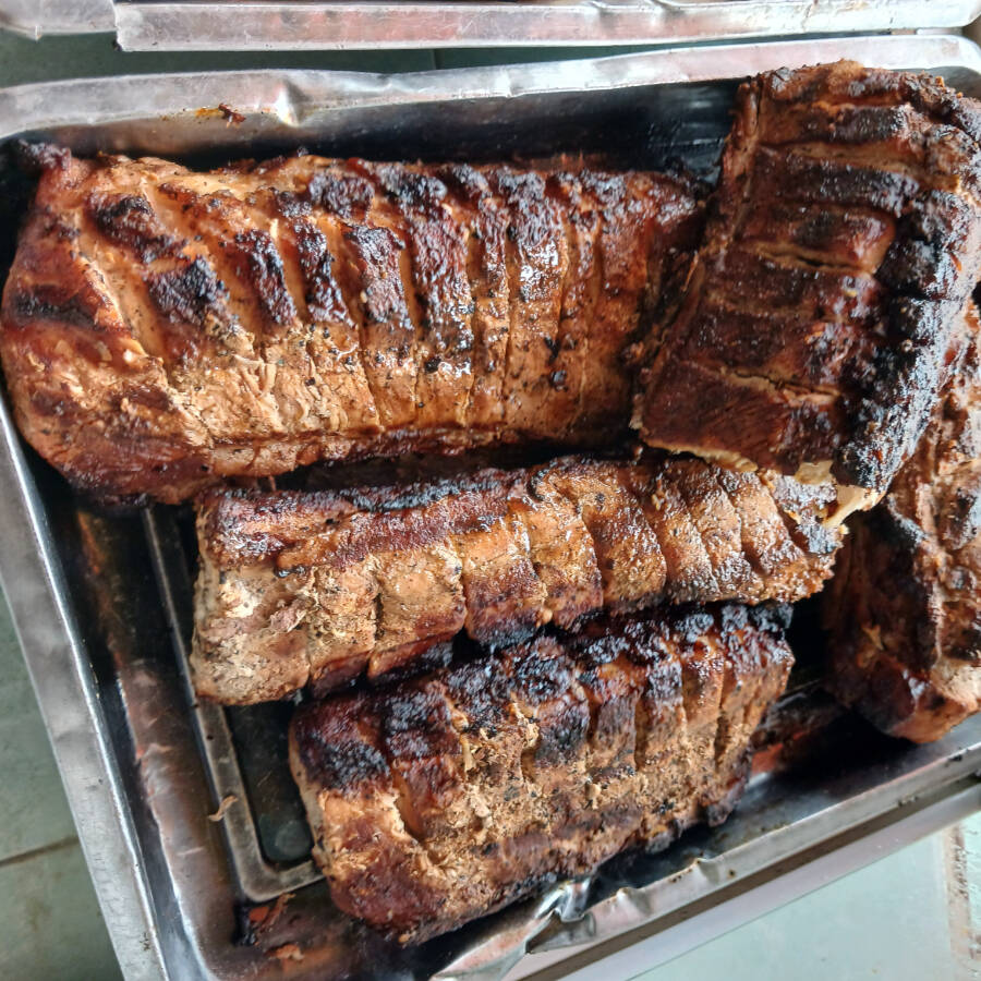 1/2 de costilla asada