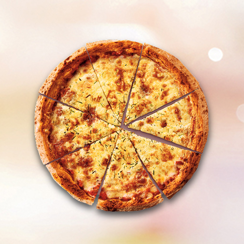 Mussarela e molho de tomate.