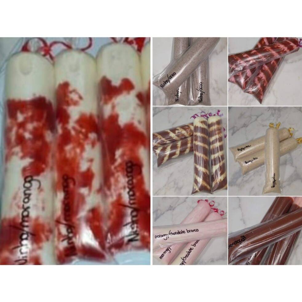 2 Ninho com Nutella
2 Morango com Nutella
2 Ninho com Oreo
2 Sensação
1 Morango com Chocolate Branco
1 Leite Ninho com Morango
1 Paçoquinha