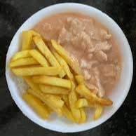 Arroz e batata frita