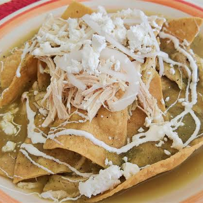 Chilaquiles Verdes con Pollo