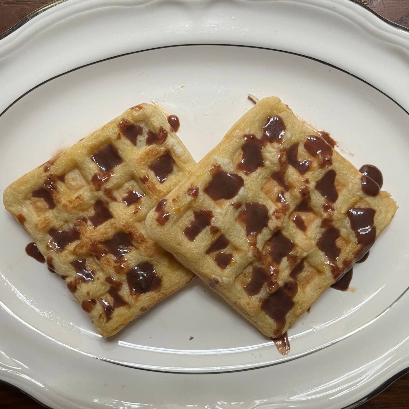 Waffles con Chocolate