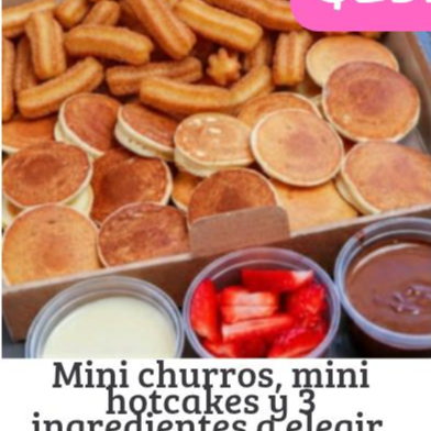 Mini Churros y Mini Hot Cakes