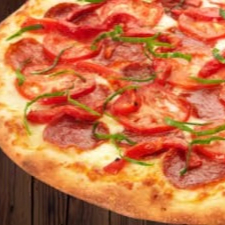 Peito de peru, palmito, mussarela de búfala e tomate seco