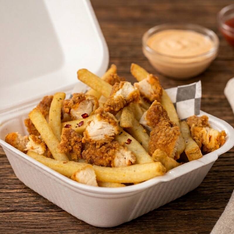 Papas con Boneless