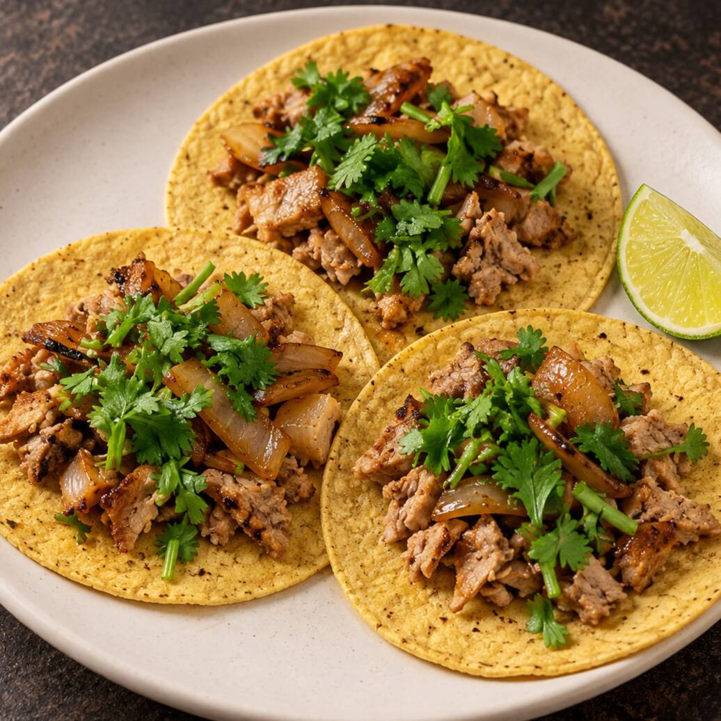 3 Tacos de Carne Asada | Maíz
