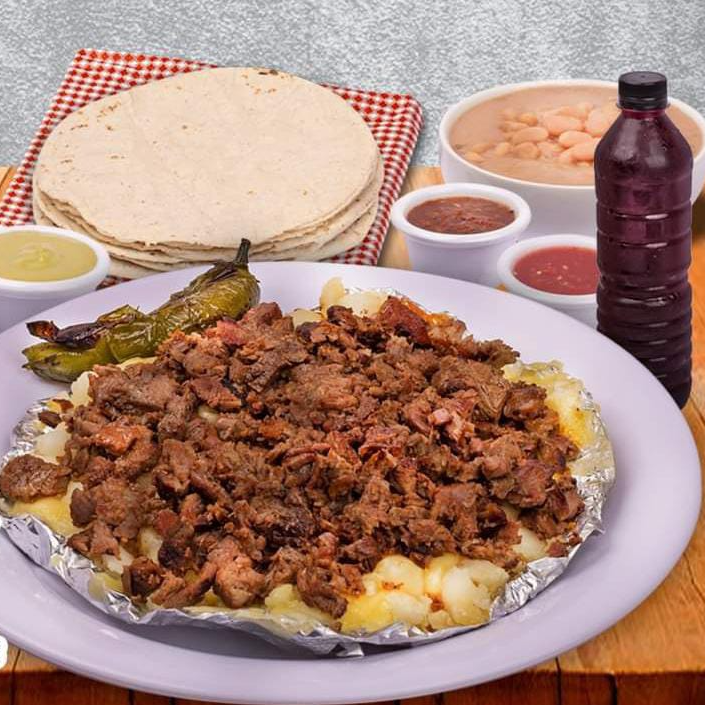 Picher Papa de carne asada