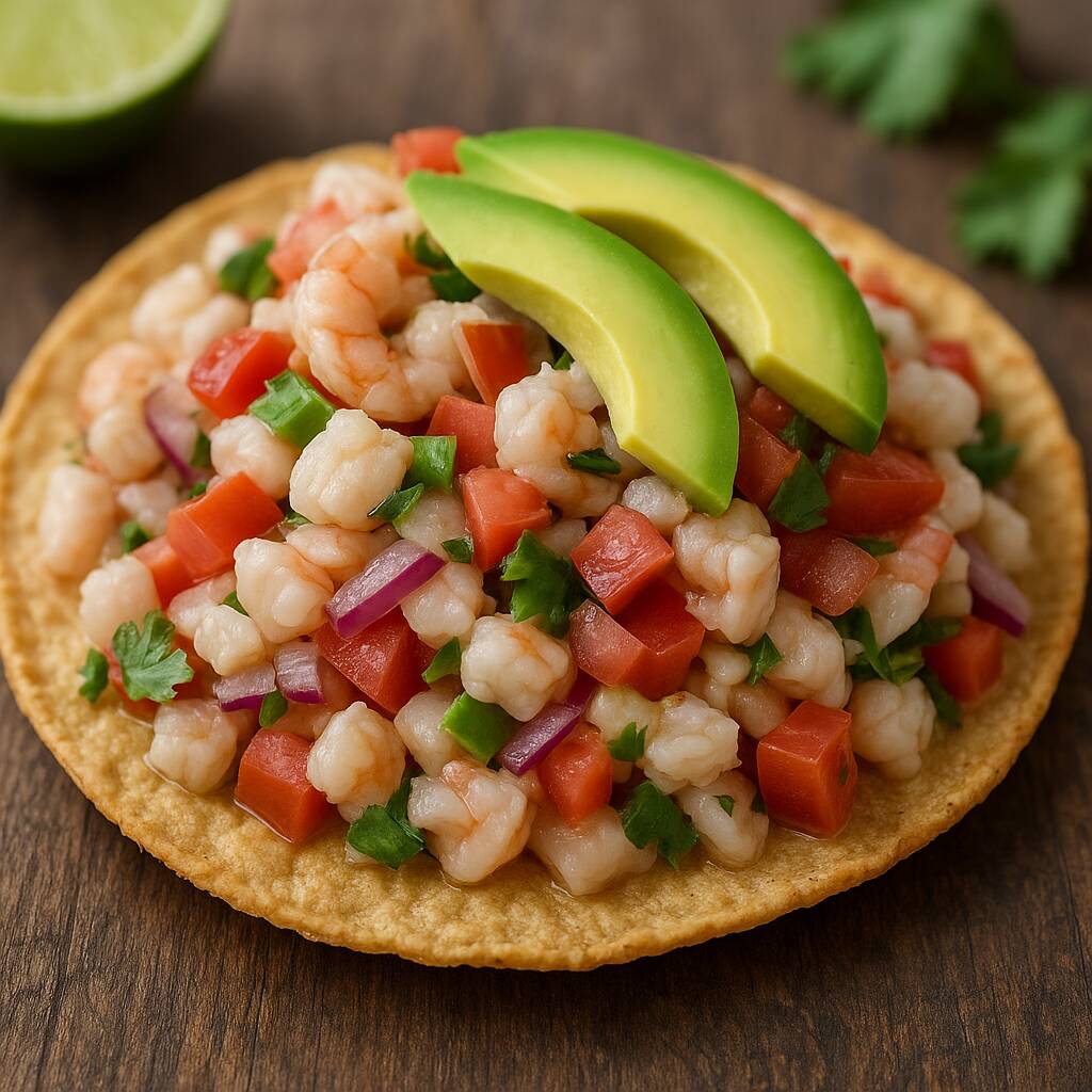 Tostada Tradicional Estilo Baja