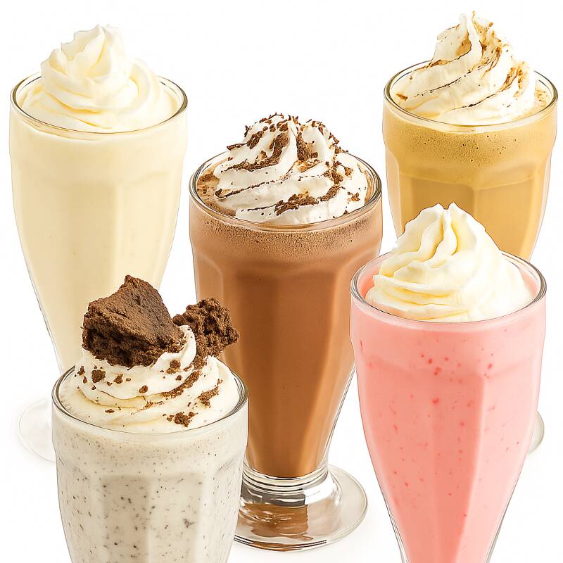 Milkshake (Brownie, Fresa, Chocolate y Vainilla)