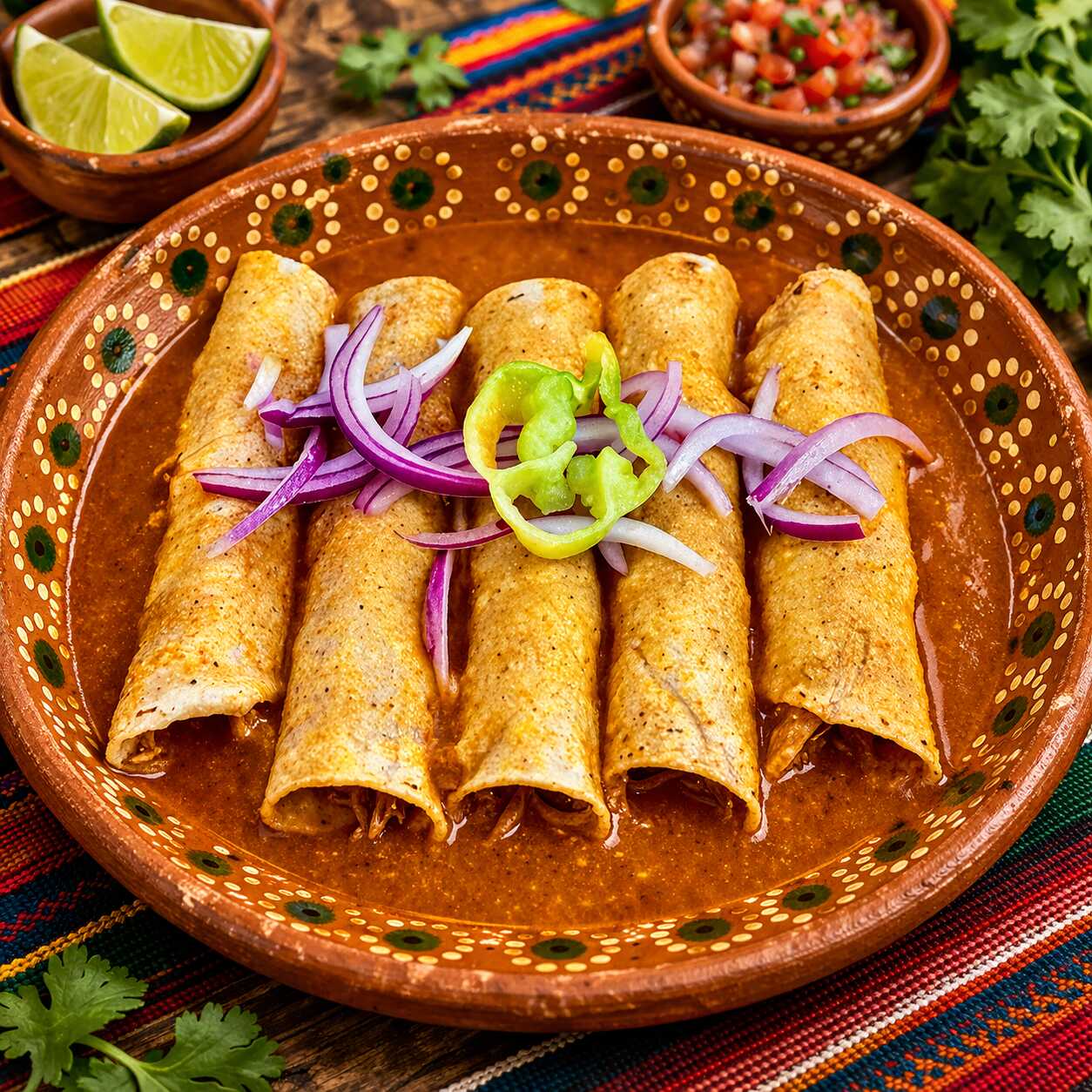 5 Tacos de Cochinita Bañados
