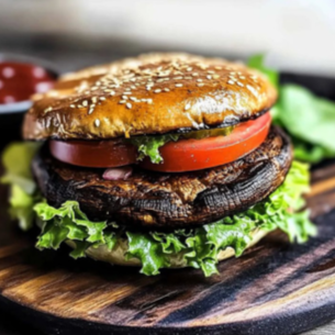 Veggi Burger incluye papas