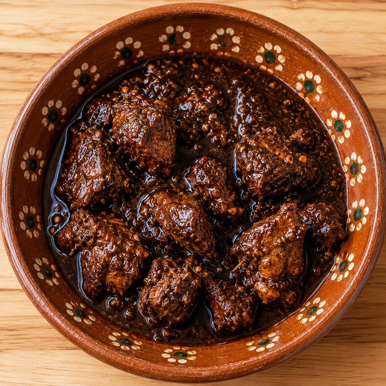 Sope de Carne de Puerco en Chile Negro