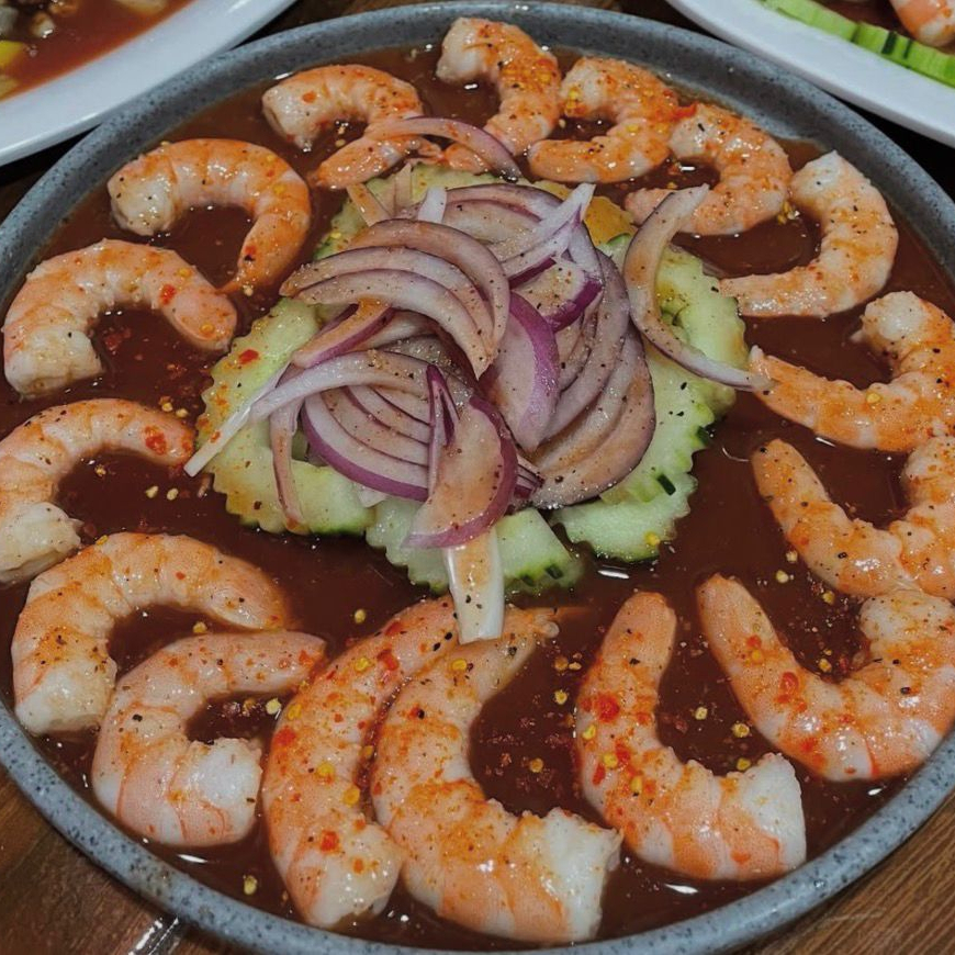 Tosti Aguachile (Camarón Cocido)