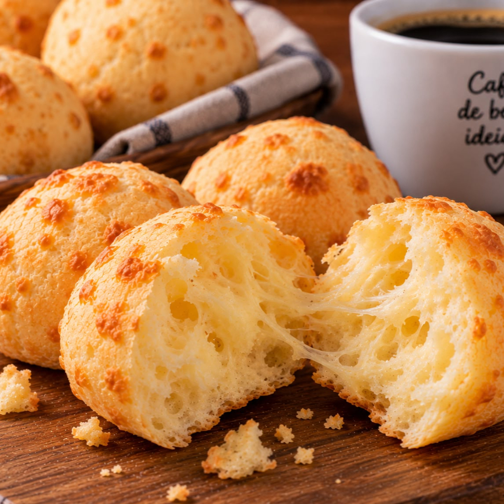Pão de queijo quentinho