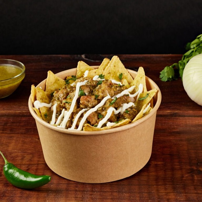 Chilaquiles Verdes con Guiso a tu Elección