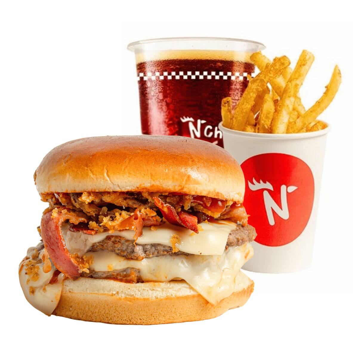 COMBO SMOKEHOUSE BBQ BACON BURGER DOBLE