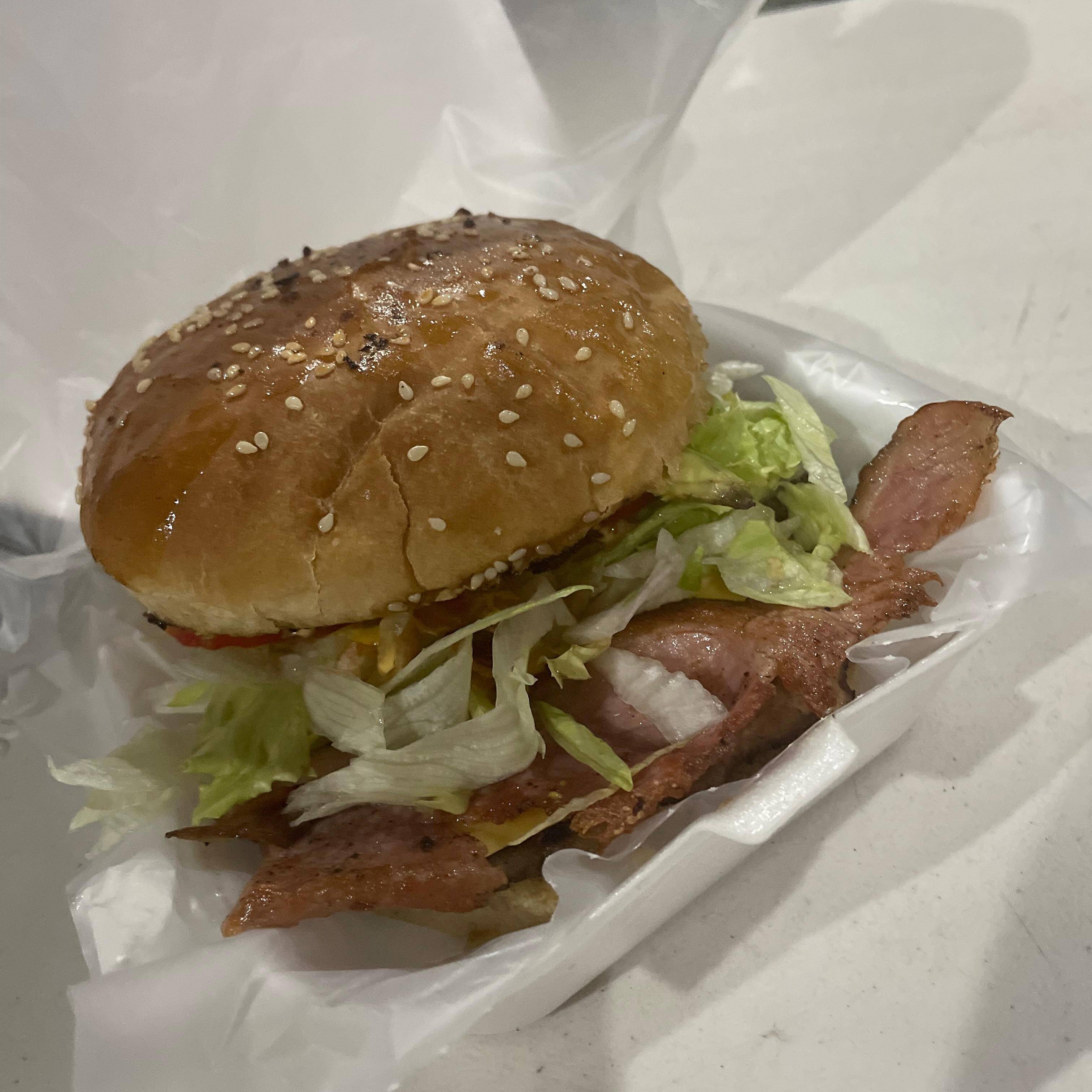 Hamburguesa con tocino
