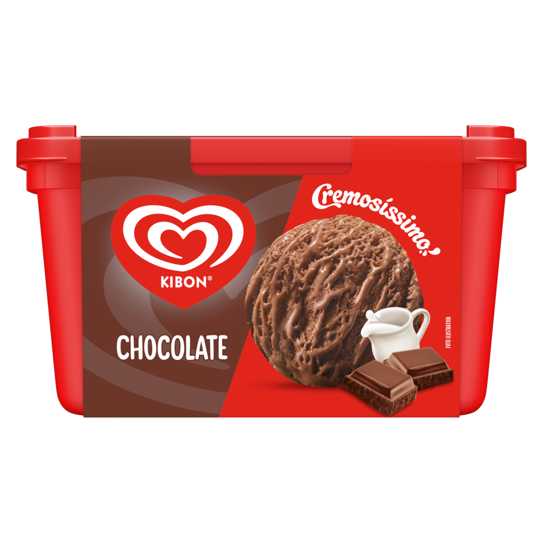 Sorvete cremoso sabor chocolate, feito com cacau. Mais um sabor na família de Cremosíssimo para compartilhar felicidade.