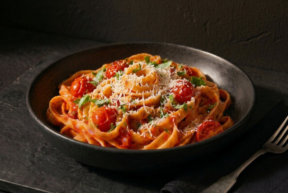 Pasta Straciatella y Pomodoro