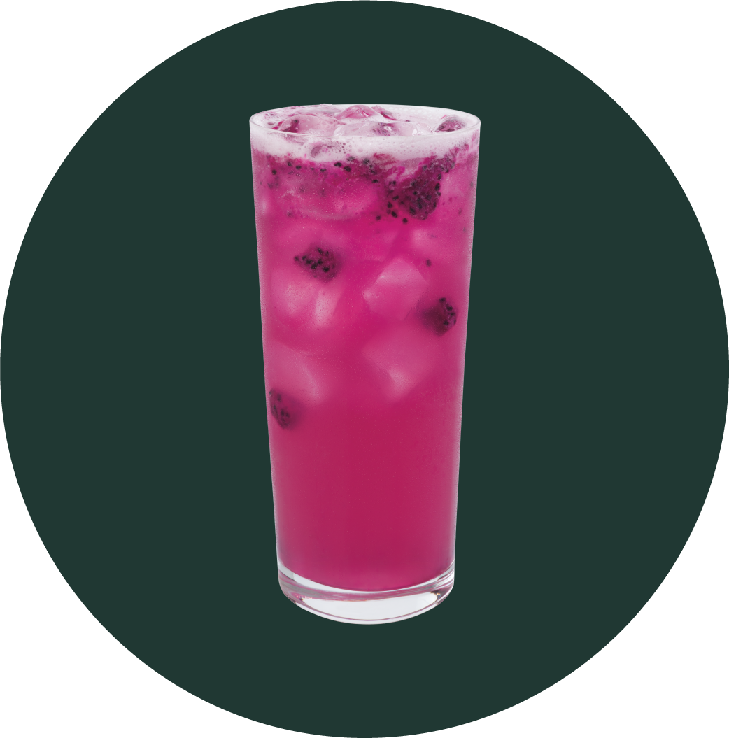 Mango Dragonfruit Refresher con limonada