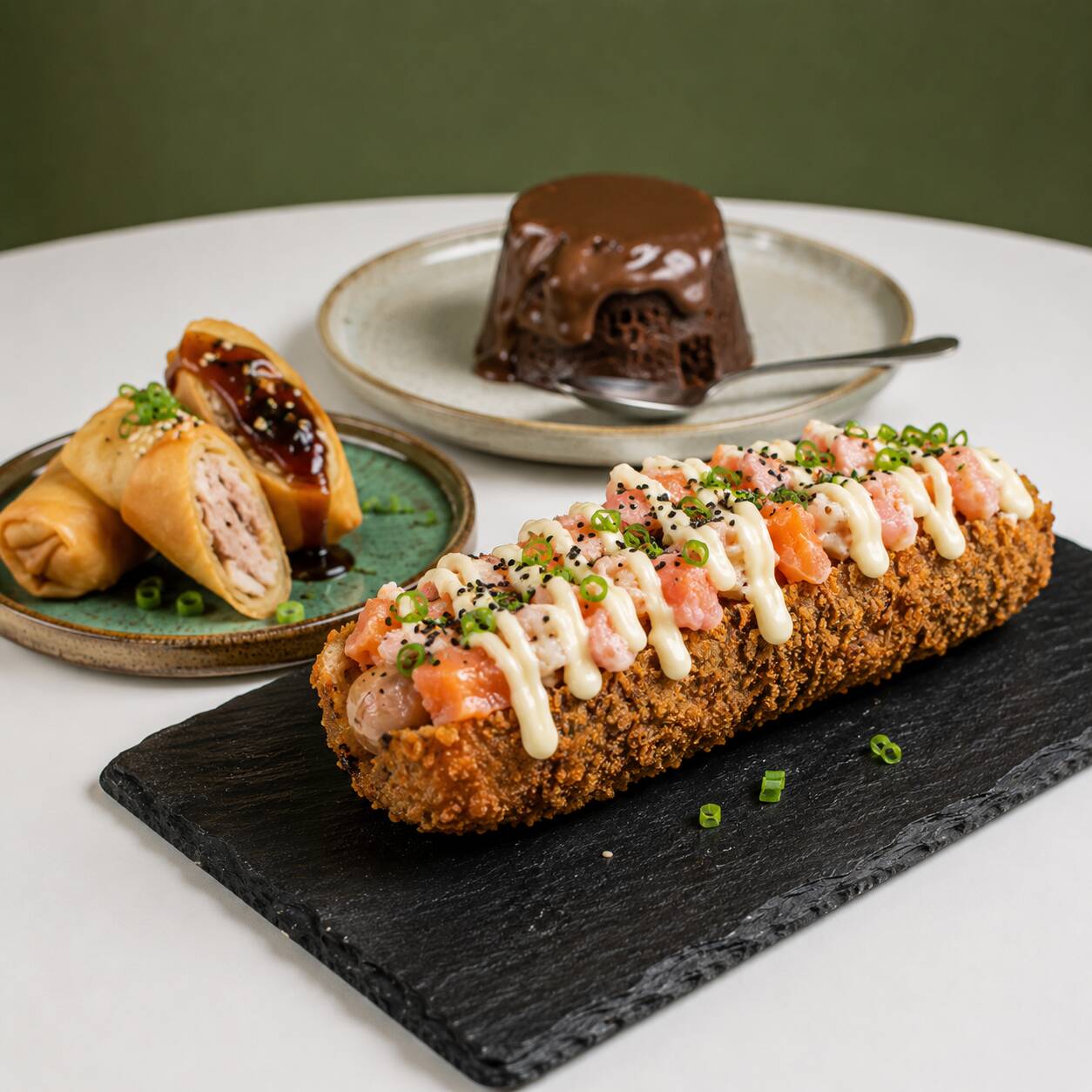 Special Dog + Entrada à escolha (Edamame, Harumaki ou Gyoza) + Matonella à escolha. Pra quem gosta de marcar gol na mesa!