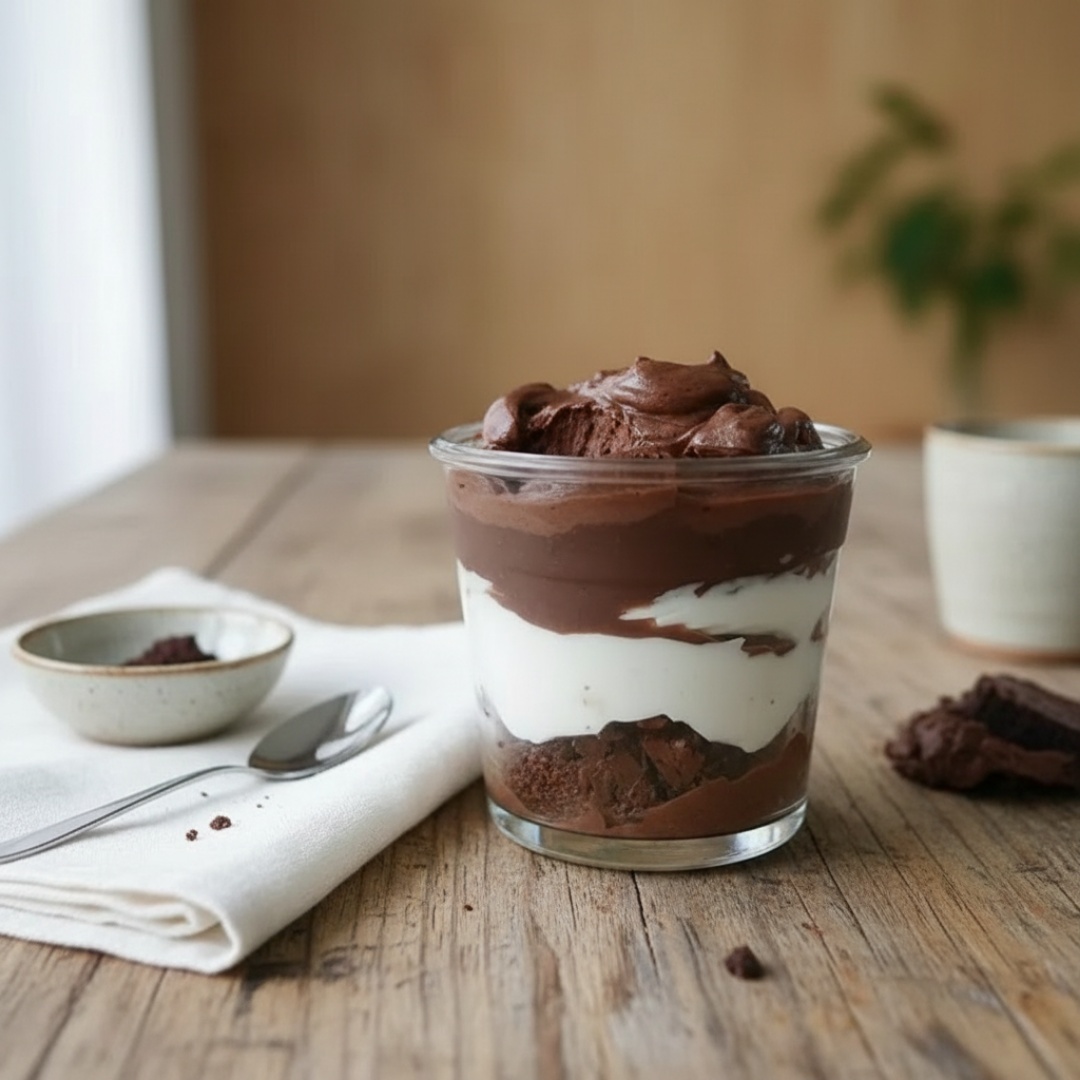 Mousse de chocolate meio amargo com pedaços de brownie e mousse chocolate branco uma deliciosa camada de brigadeiro e para finalizar brownie e uma deliciosa cereja marasquino ###Tags### promoção promocao oferta desconto barato melhor bolo no pote doce copo da felicidade sobremesa chocolate cupon cupom entrega rapida grátis gratis nutela Nutella