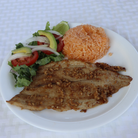 Filete al mojo de ajo