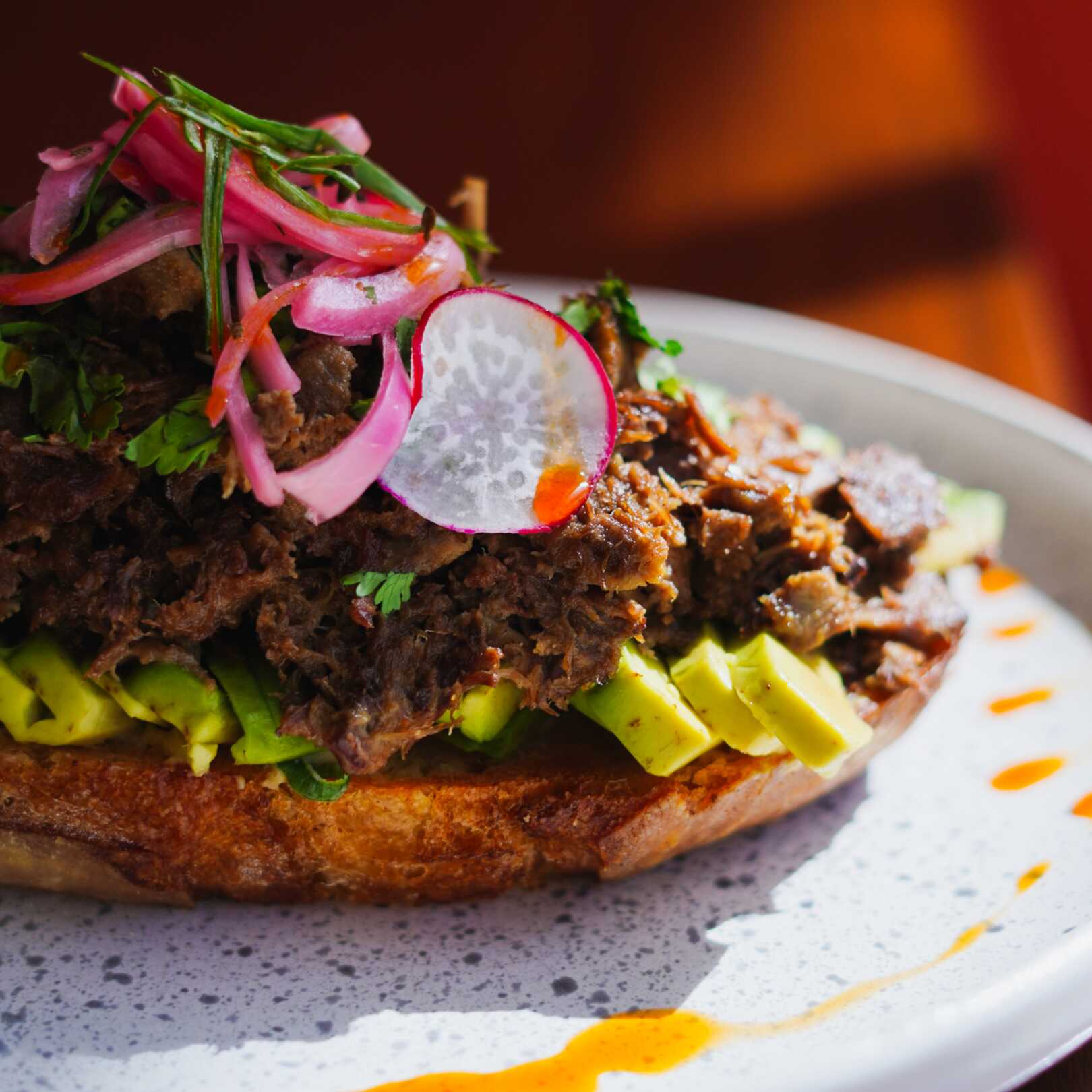 Toast de Lengua de Res
