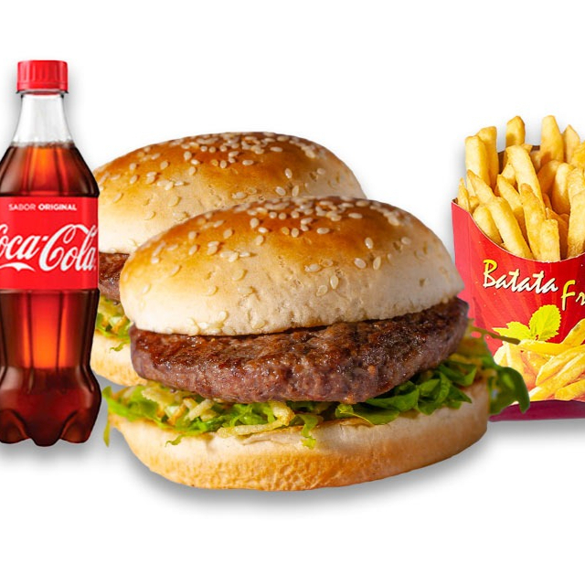 Salada +2x 1 refri 600ml + fritas (obs: não trocamos itens dos combos) Refri será de acordo com o estoque!