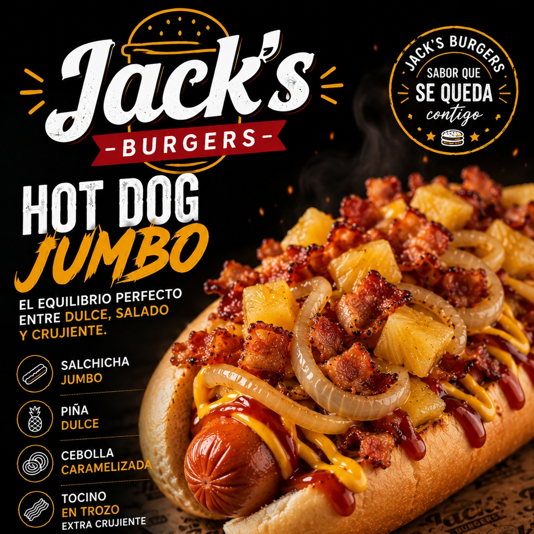 Hot Dog Hawaiano jumbo