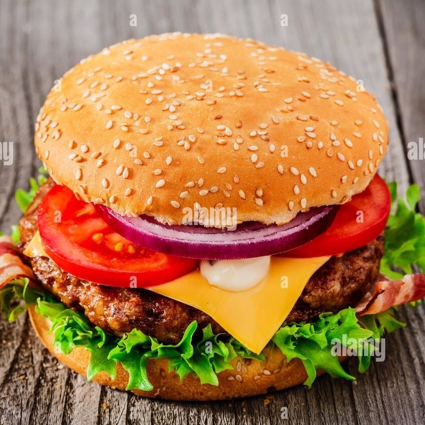 Hamburguesas Grande 😋 al Carbón Sencilla