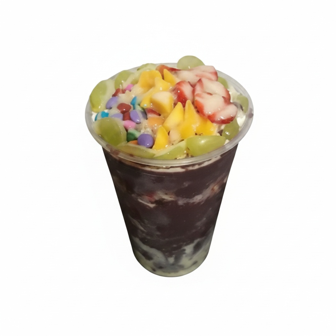 Açai delicioso cremoso com frutas fresca e Complementos Grátis! Desconto no segundo item!