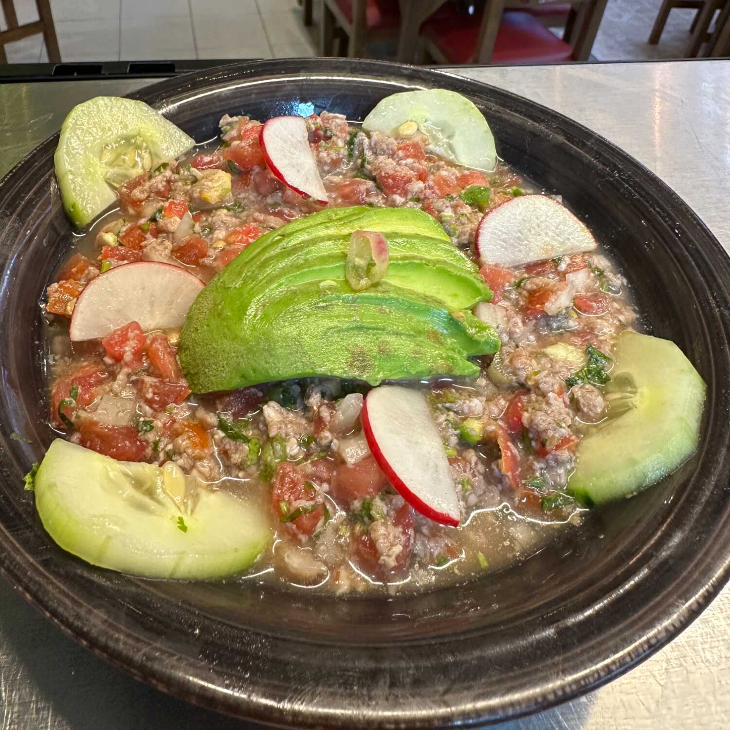 Carne Molida de Res en Ensalada